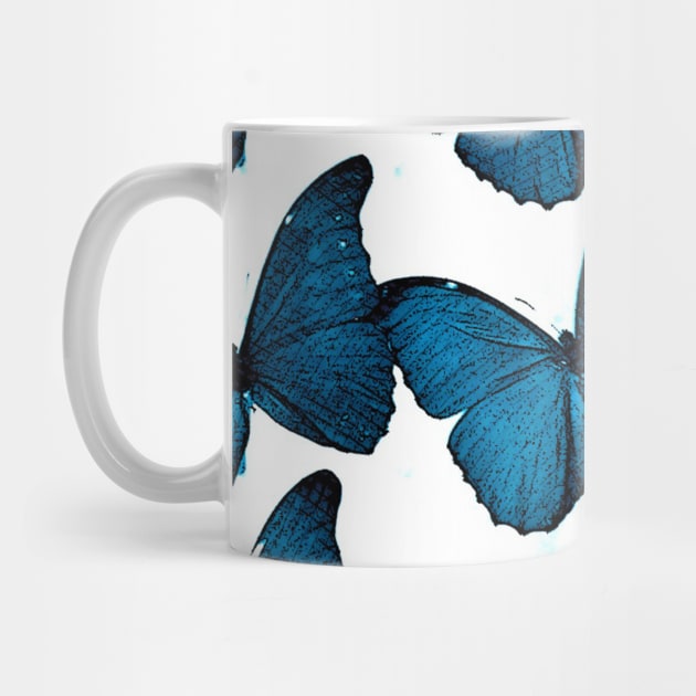 Blue Butterflies by Ludwig Wagner